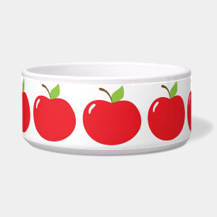 Écuelle Jolie pomme de votre oeil amusant dessin animé