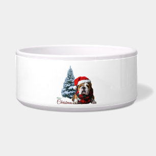 Écuelle Joyeux Noël Bouledogue