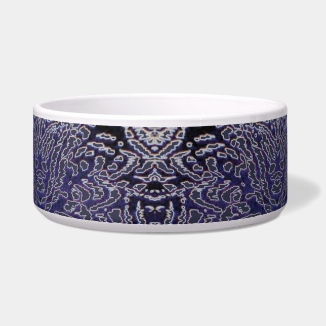 Écuelle Jungle Bleu Abstrait  (Devant)