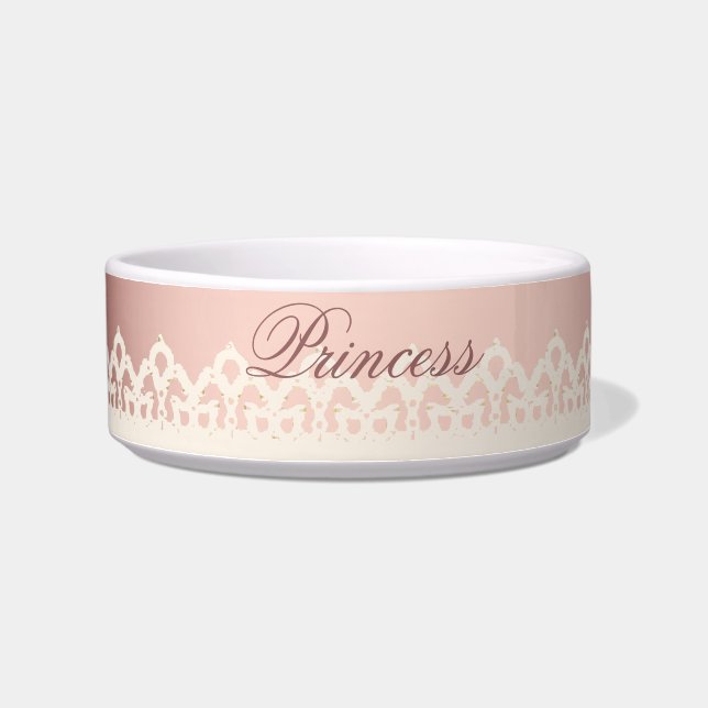 Écuelle Kawaii princess girly chic dentelle blanche arc ro (Gauche)