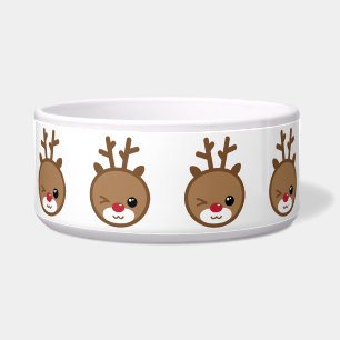 Écuelle Kawaii Reindeer Pet Bowl