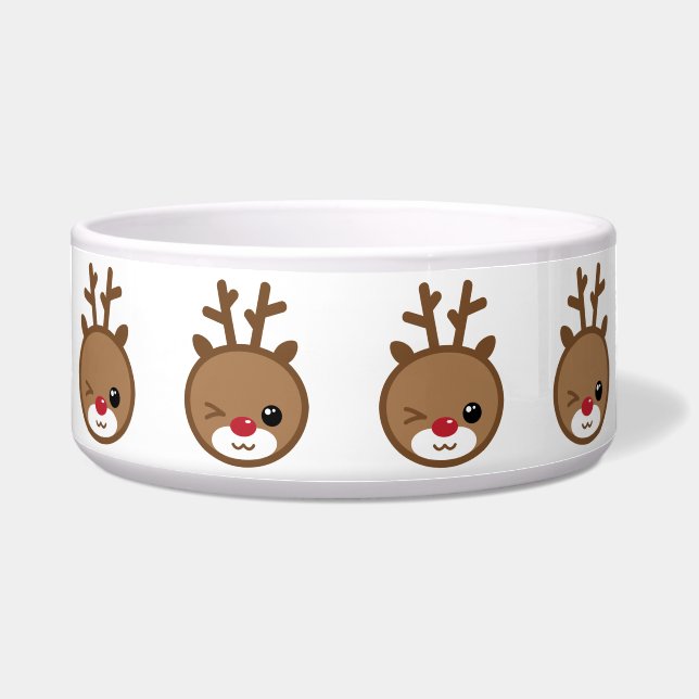 Écuelle Kawaii Reindeer Pet Bowl (Devant)