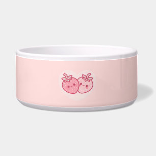 Écuelle Kawaii Valentines roses Fraises