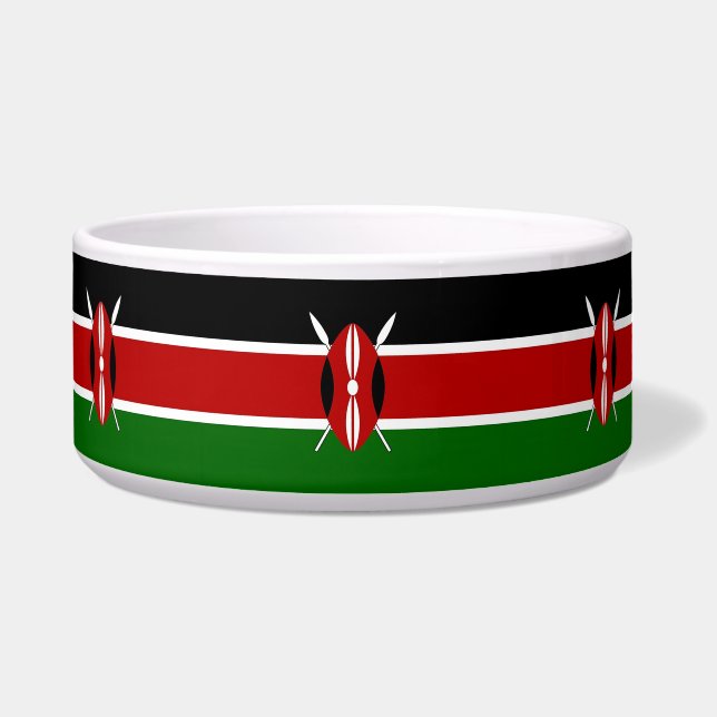 Écuelle Kenya Flag Pet Bowl (Devant)