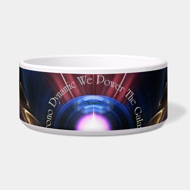 Écuelle Krono Dynamic Fractal Art Pet Bowl (Devant)
