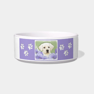 Écuelle Labrador Retriever Puppy Painting Original Chien A