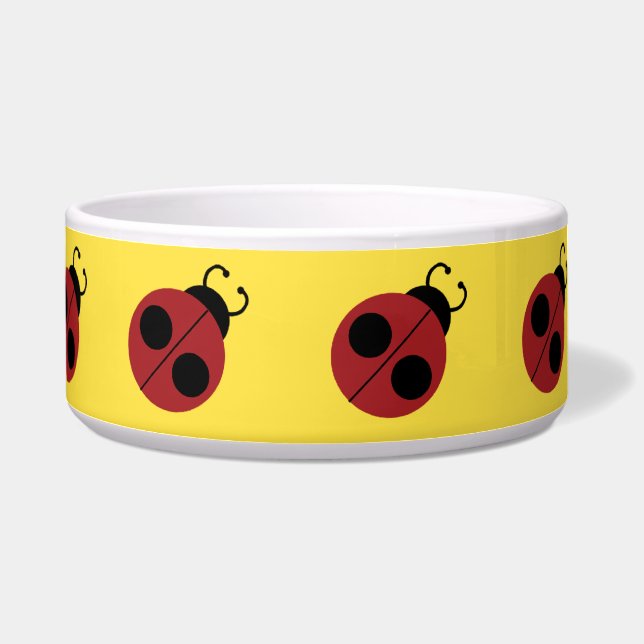 Écuelle Ladybug 60s rétro cool rouge jaune (Gauche)