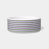 Écuelle Lavande, vert et blanc Chevron Zigzag (Gauche)