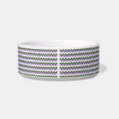 Écuelle Lavande, vert et blanc Chevron Zigzag (Dos)