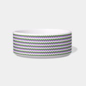 Écuelle Lavande, vert et blanc Chevron Zigzag (Droite)