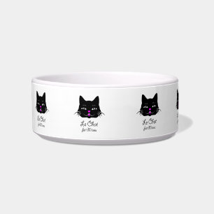 Écuelle Le chat français mignon indique le Meow !