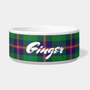 Écuelle Le cool choie le tartan écossais de jeunes de cla