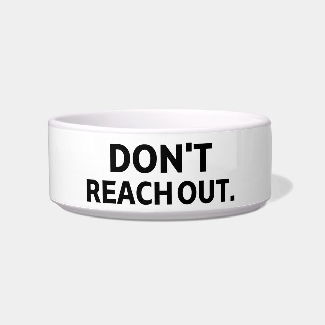 Écuelle Le périmètre de confidentialité | Ne touchez pas L (Devant)