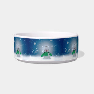Écuelle Le personnage de bonhomme de neige de Noël adorabl