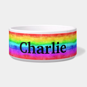 Écuelle Le Rainbow Personnalisé Cat/Dog Pet Bowl