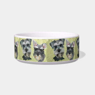 Écuelle L'eau de Schnauzer et bol de nourriture