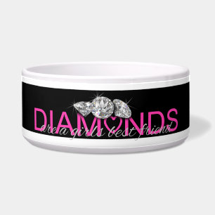 Écuelle Les DIAMANTS sont un meilleur ami de filles