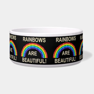 Écuelle Les Rainbows Du Chien Bowl Sont Beaux
