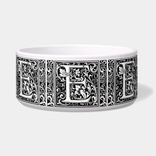Écuelle Lettre E Monogramme médiéval Art Nouveau