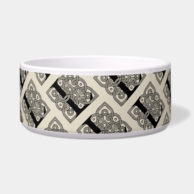 Écuelle Lettre L Vintage Céleste noeud Monogramme (Devant)