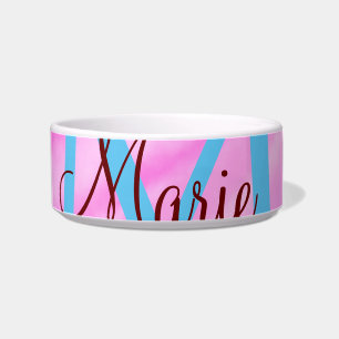 Écuelle Lettre monogramme de titre ajoutée au pastel aquar