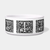 Écuelle Lettre T Monogramme médiéval Art Nouveau (Devant)