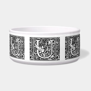 Écuelle Lettre U Monogramme médiéval Art Nouveau