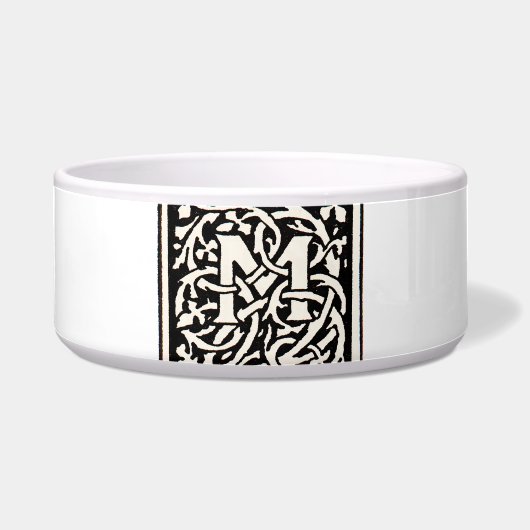 Écuelle LETTRE vintage M ART NOUVEAU (Devant)