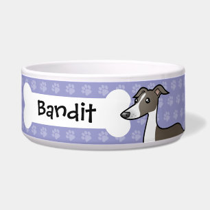 Écuelle Lévrier de bande dessinée/whippet/lévrier italien