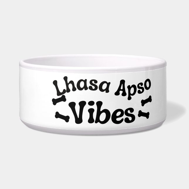 Écuelle Lhasa Apso Vibes Ceramic Chig Bowl (Gauche)