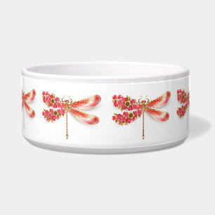 Écuelle libellule de fleurs avec sakura de bijoux