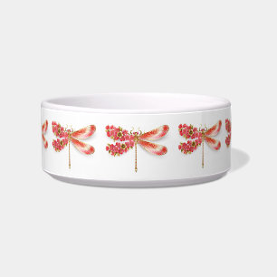 Écuelle libellule de fleurs avec sakura de bijoux
