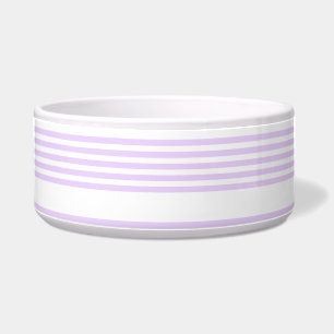 Écuelle Lilac violet et blanc cinq bandes motif