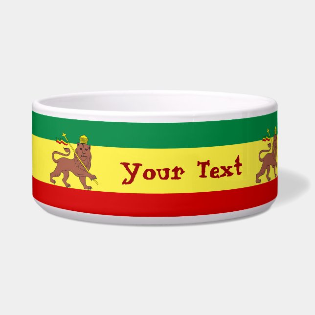 Écuelle Lion de reggae de Rasta de Judah (Devant)