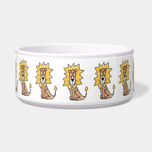 Écuelle lion mignon dessin animé enfants rétro safari jung