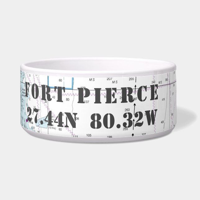Écuelle Longitude de la latitude FL de Fort Pierce Nautiqu (Droite)