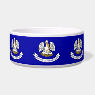 Écuelle Louisiana State Flag Pet Bowl