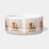 Écuelle Love Has Paws | Custom Ceramic Pet Bowl with Dog a (Dos)