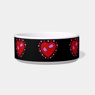 Écuelle Lovely Heart Kisses Pet Bowl