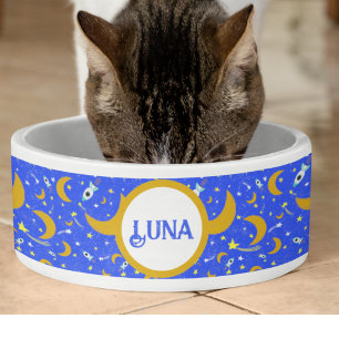 Écuelle Lunes à croissant jaune tournant Star Space Rocks