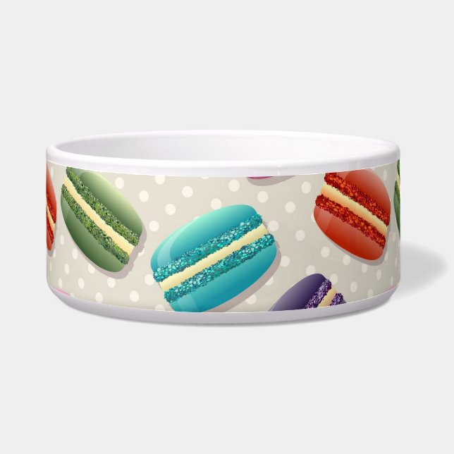 Écuelle macarons chat nourriture bol (Devant)