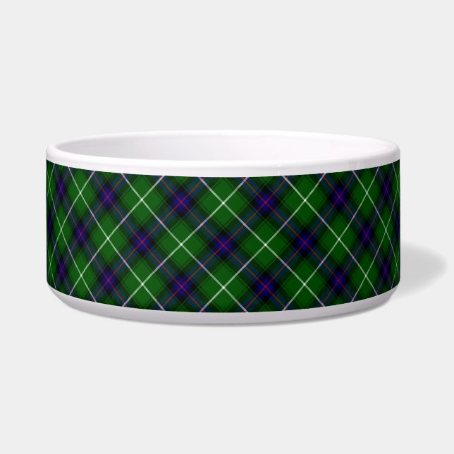 Écuelle MacDonald tartan bleu vert plaid (Devant)