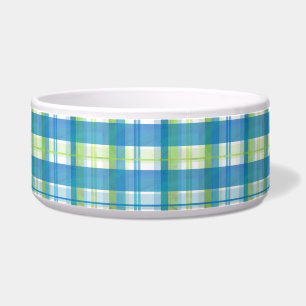 Écuelle Madras Plaid Green et Blue