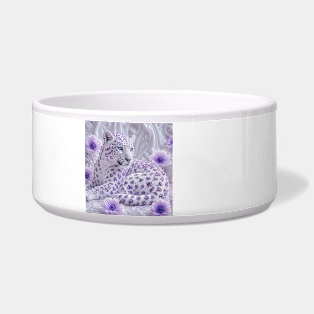Écuelle Magnifique Art du Léopard Bijou de Pourpre Royale (Devant)