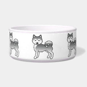 Écuelle Malamute Esquimau Argenté Chiens de Dessin Animé M