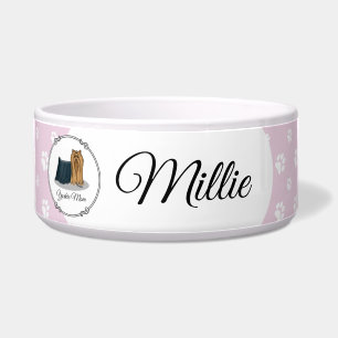 Écuelle Maman Yorkie (Maman Yorkshire Terrier) Mignonne