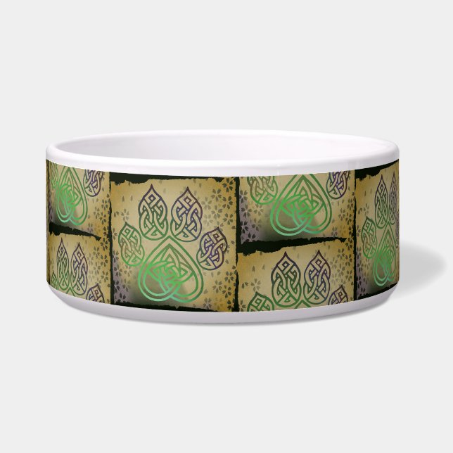 Écuelle Mangeoire, godet à empreinte celtique (Devant)