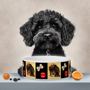 Écuelle Mangeoire pour chien Schnoodle avec os et balle