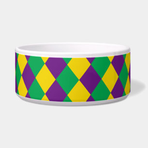 Écuelle Mardi Gras Diamonds : Motif festif dynamique