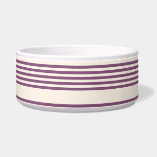 Écuelle Mauve violet beige cinq bandes motif